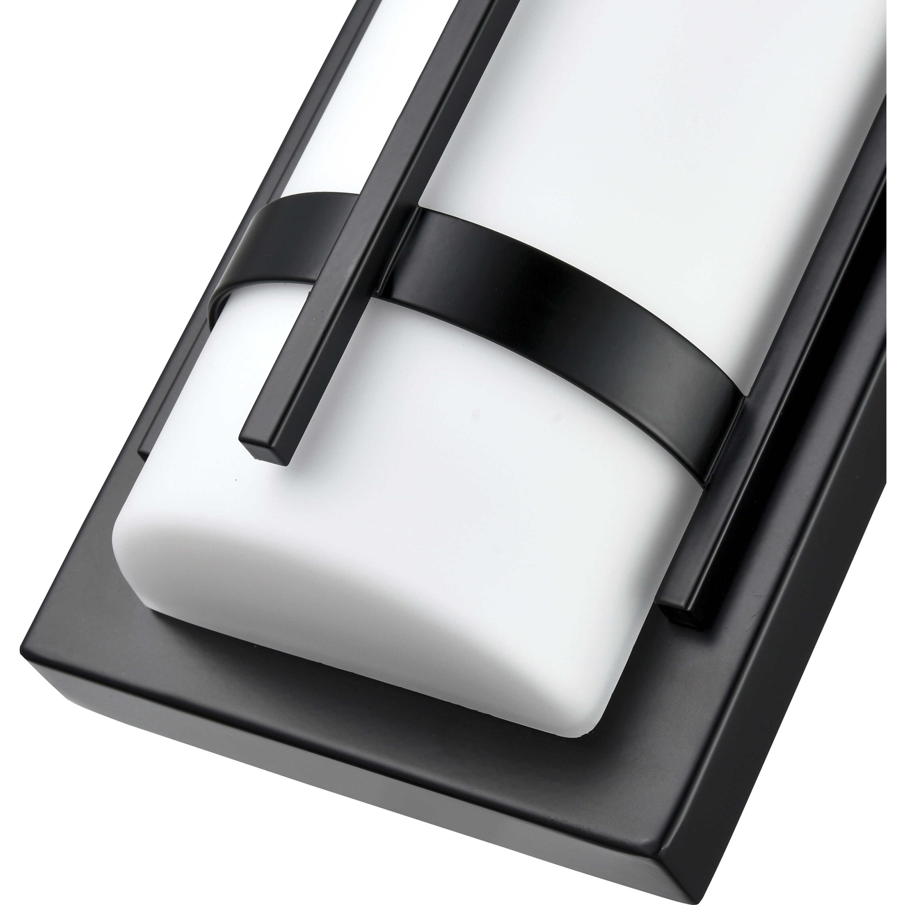 None LED 13.4 inch Powder Coated Black Outdoor Wall Sconce